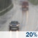 This Afternoon: A slight chance of rain. Mostly cloudy, with a high near 70. Southeast wind 5 to 10 mph. Chance of precipitation is 20%. New rainfall amounts less than a tenth of an inch possible. This Afternoon: Slight Chance Light Rain